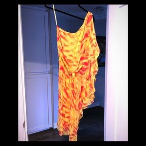 Halston Heritage one shoulder dress